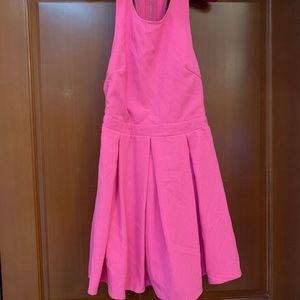 Pink back detail dress